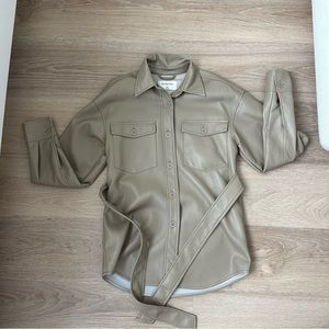 Aritzia Babaton Sage Green Ava Shacket / Button Down Jacket